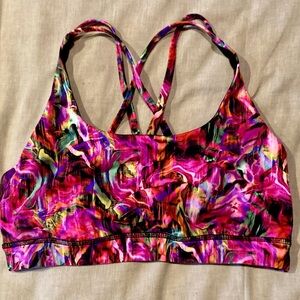 lululemon athletica Vibrant Pink and Purple Sports Bra